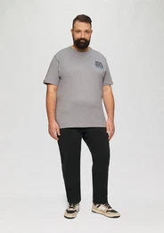 Stoffhose Regular Fit: Strukturierte Chino aus Baumwollstretch Garment Dye