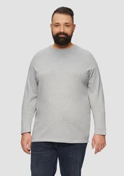 s.Oliver Strickpullover mit Raglanärmeln Grau