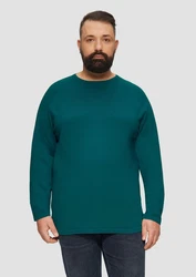 s.Oliver Strickpullover mit Raglanärmeln Türkis/Grün