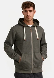 Indicode Sweatjacke INBaustian Dunkelgrün/Khaki