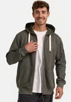 Indicode Sweatjacke INBaustian Dunkelgrün/Khaki