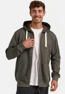 Indicode Sweatjacke INBaustian Dunkelgrün/Khaki Indicode Sweatjacke INBaustian Dunkelgrün/Khaki
