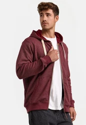 Indicode Sweatjacke INBaustian Dunkelrot/Bordeaux