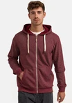Indicode Sweatjacke INBaustian Dunkelrot/Bordeaux
