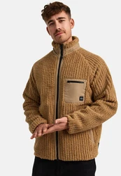 Indicode Fleecejacke INScotts Beige/Braun/Khaki