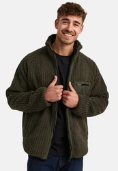 Indicode Fleecejacke INScotts Dunkelgrün