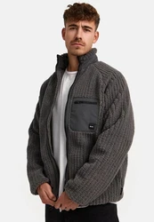 Indicode Fleecejacke INScotts Dunkelgrau/Hellgrau/Grau/Schwarz