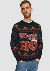 s.Oliver Strickpullover Weihnachtspullover Mischfarben/Dunkelblau/Schwarz/Blau/Lila/Hellblau