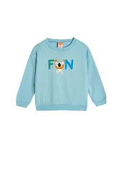 Sweatshirt Rundhalsausschnitt Mit Aufdruck