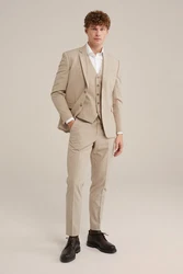 WE Fashion Jackenblazer Khaki/Beige/Braun