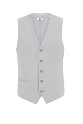 WE Fashion Jackenblazer Grau/Hellgrau/Hellblau