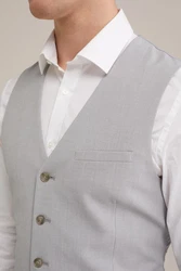 WE Fashion Jackenblazer Grau/Hellgrau/Hellblau