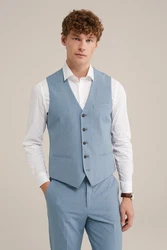 WE Fashion Jackenblazer Hellblau/Blau