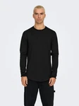 ONLY & SONS Longsleeve Langarm-Shirt Rundhals 8307 schwarz (8307)