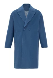 Antioch Wintermantel Double Breasted Blau/Grau/Hellblau/Dunkelblau