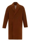 Antioch Wintermantel Double Breasted Braun/Orange