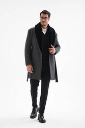 Antioch Wintermantel Coat Dunkelgrau/Grau/Schwarz