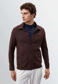 Antioch Winterjacke Light Jacket Dunkelrot/Braun/Dunkelbraun