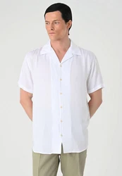 Antioch Blusenshirt Lapel Collar Short Sleeve Shirt 