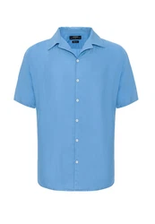 Antioch Blusenshirt Lapel Collar Short Sleeve Shirt 