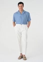 Antioch Blusenshirt Lapel Collar Short Sleeve Shirt 