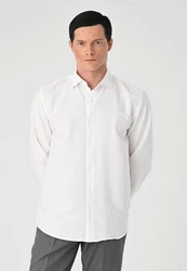 Antioch Blusenshirt Kent Collar Shirt Weiß/Creme/Hellblau