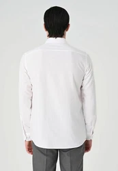 Antioch Blusenshirt Kent Collar Shirt Weiß/Creme/Hellblau