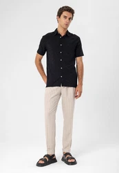 Antioch Blusenshirt Kent Collar Shirt Schwarz