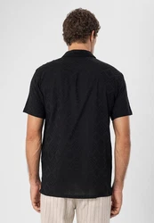 Antioch Blusenshirt Kent Collar Shirt Schwarz