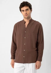 Antioch Blusenshirt Portonovo Braun/Dunkelbraun