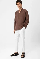 Antioch Blusenshirt Portonovo Braun/Dunkelbraun