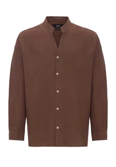Antioch Blusenshirt Portonovo Braun/Dunkelbraun