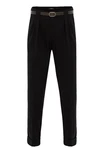 Antioch 7/8-Strandhose High Waist Belt Detailed Trousers Schwarz