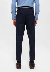 Antioch 7/8-Strandhose High Waist Belt Detailed Trousers Dunkelblau/Blau/Hellblau