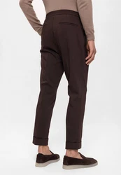 Antioch 7/8-Strandhose High Waist Dunkelbraun/Bordeaux/Dunkelrot/Braun/Khaki