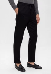 Antioch 7/8-Strandhose High Waist Relax Fit Trousers Schwarz