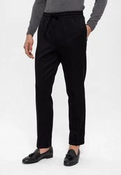 Antioch 7/8-Strandhose High Waist Relax Fit Trousers Schwarz