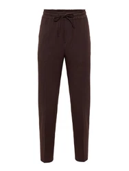 Antioch 7/8-Strandhose High Waist Relax Fit Trousers Dunkelbraun/Braun/Bordeaux/Khaki/Dunkelrot