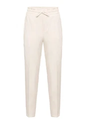Antioch 7/8-Strandhose High Waist Relax Fit Trousers Beige/Khaki/Weiß