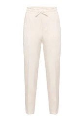 Antioch 7/8-Strandhose High Waist Relax Fit Trousers Beige/Khaki/Weiß