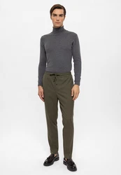 Antioch 7/8-Strandhose High Waist Relax Fit Trousers Khaki/Dunkelgrün