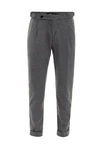 Antioch 7/8-Strandhose High Waist Pleated Trousers Dunkelgrau/Hellgrau/Grau