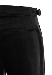 Antioch 7/8-Strandhose High Waist Pleated Trousers Schwarz/Dunkelgrau/Braun