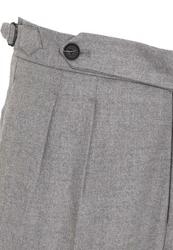 Antioch 7/8-Strandhose High Waist Pleated Trousers Grau/Hellgrau