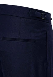 Antioch 7/8-Strandhose High Waist Pleated Trousers Dunkelblau/Blau