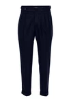 Antioch 7/8-Strandhose High Waist Pleated Trousers Dunkelblau/Blau