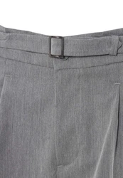 Antioch 7/8-Strandhose High Waist Pleated Trousers Grau/Hellgrau