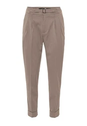 Antioch 7/8-Strandhose High Waist Pleated Trousers Braun/Beige/Khaki/Grau/Lila