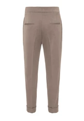 Antioch 7/8-Strandhose High Waist Pleated Trousers Braun/Beige/Khaki/Grau/Lila