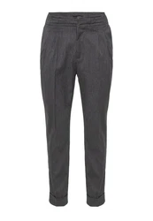 Antioch 7/8-Strandhose High Waist Pleated Trousers Dunkelgrau/Grau/Hellgrau